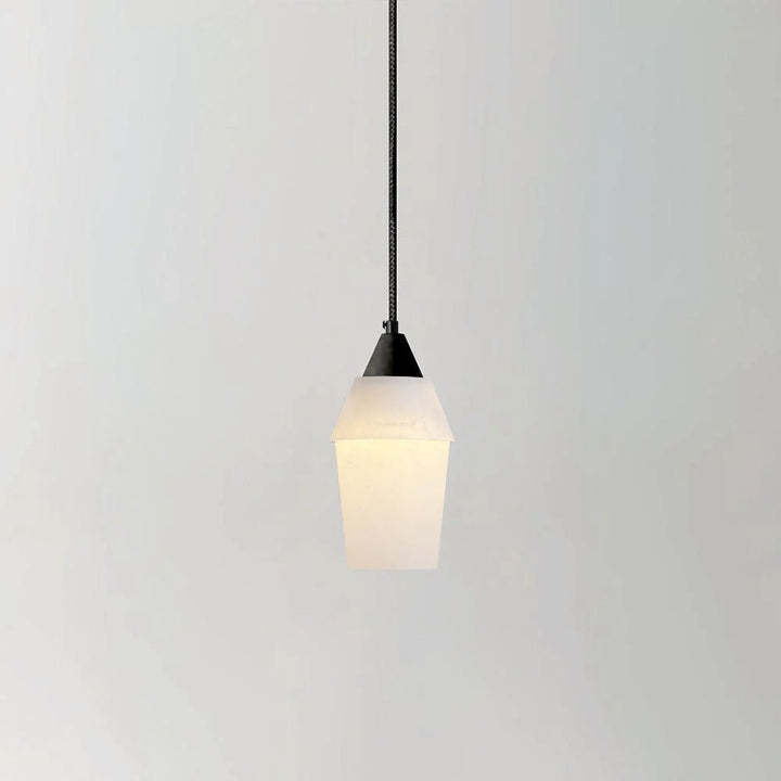 Pendant Light Alabaster Cone Minimalist Nordic Living Room | Las Sola