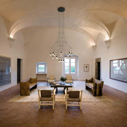 Marilyn Modern Luxury Lines Chandelier Living Room