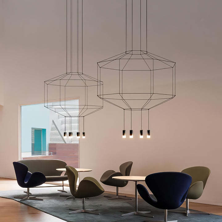 Marilyn Modern Luxury Lines Chandelier Living Room