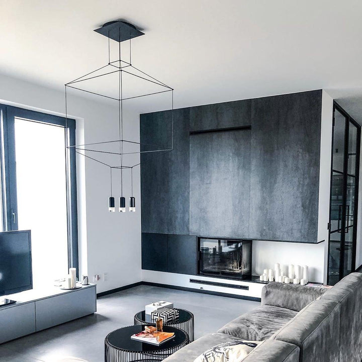 Marilyn Modern Luxury Lines Chandelier Living Room