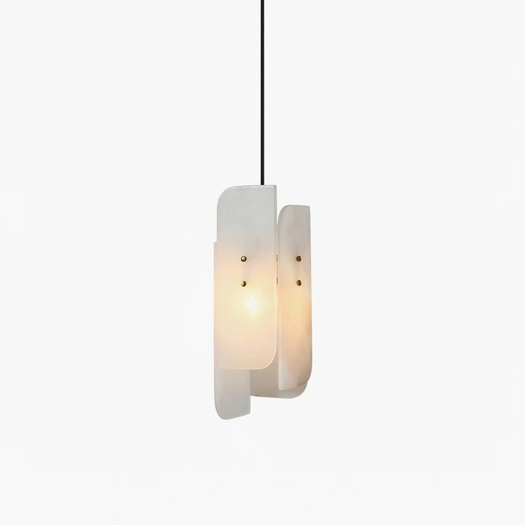 Jade Alabaster Artistic Panel Contemporary Pendant Light Dining Room