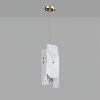 Jade Alabaster Artistic Panel Contemporary Pendant Light Dining Room
