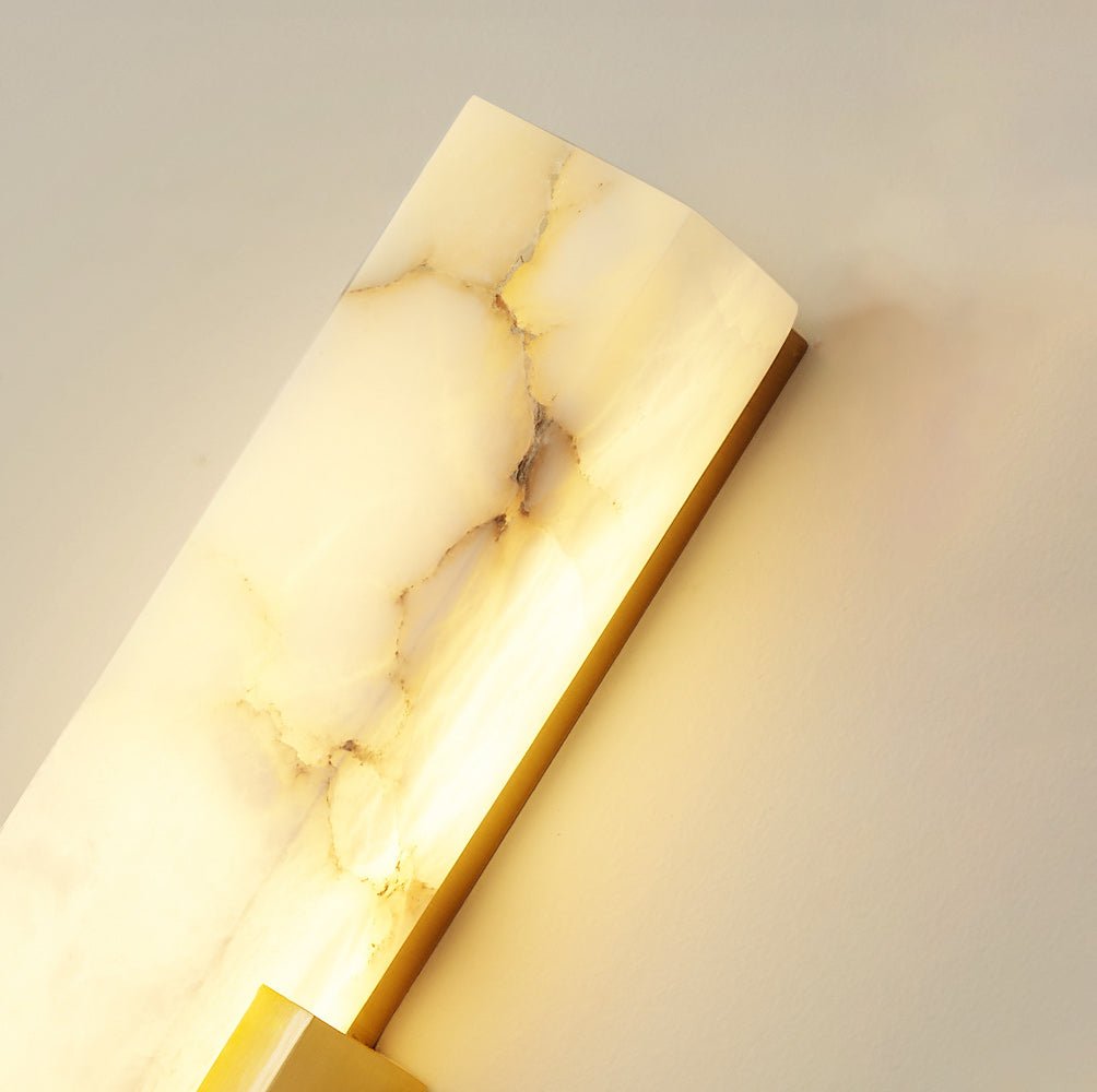 Jade Modern Agatha Alabaster Wall Light Living Room Bedroom
