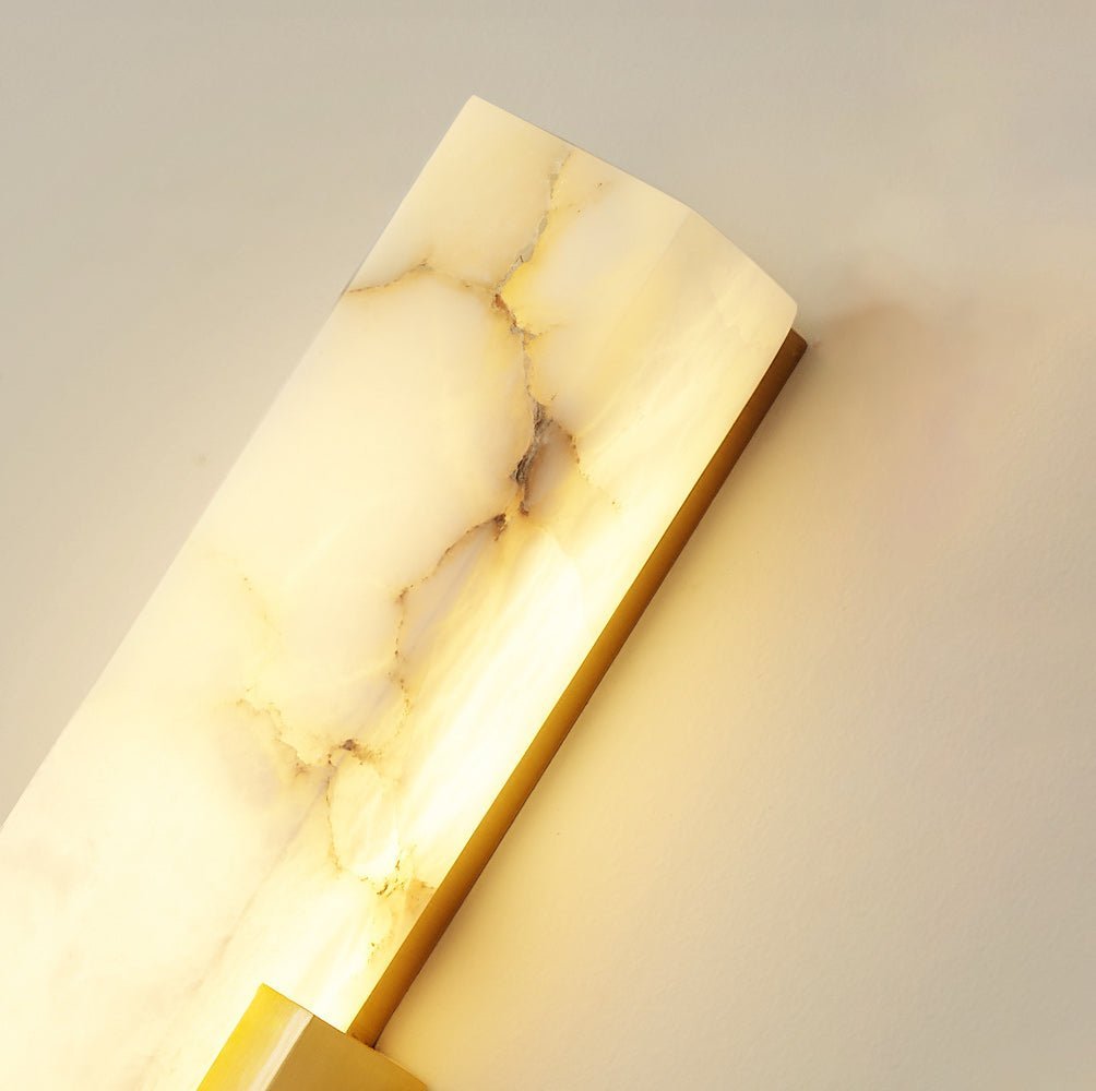Jade Modern Agatha Alabaster Wall Light Living Room Bedroom