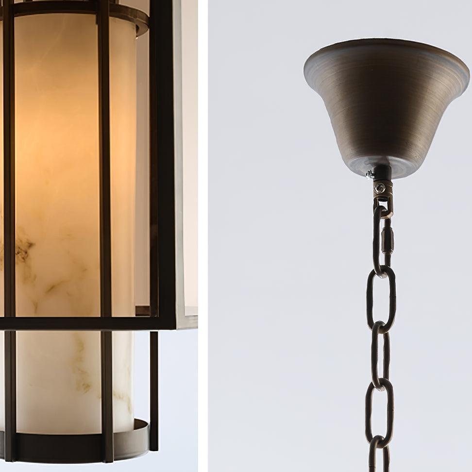 Jade Vintage Alabaster Glass Pendant Light Bedroom Dining Room