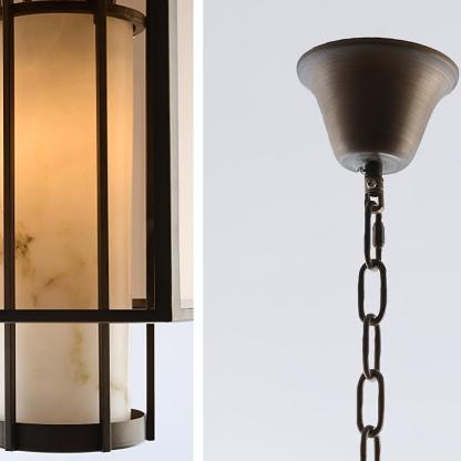 Jade Vintage Alabaster Glass Pendant Light Bedroom Dining Room