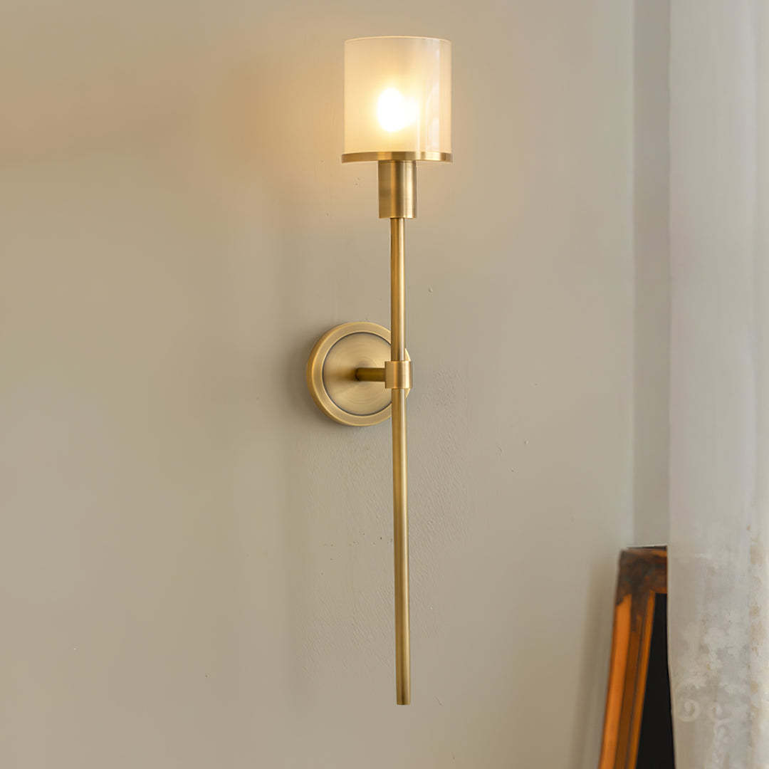 Jade Tracie Classic Metal Alabaster Wall Light Living Room Bedroom