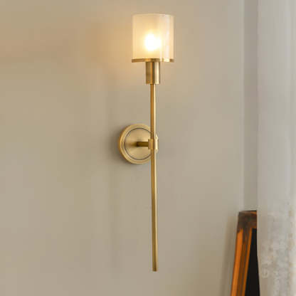 Jade Tracie Classic Metal Alabaster Wall Light Living Room Bedroom