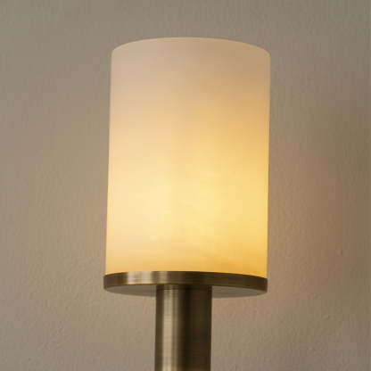 Jade Tracie Classic Metal Alabaster Wall Light Living Room Bedroom
