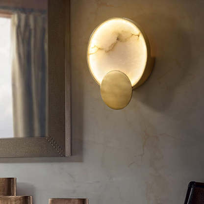 Jade Modern Terra Svet Alabaster Wall Light Living Room Bedroom