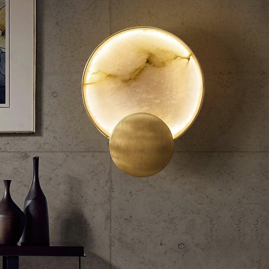 Jade Modern Terra Svet Alabaster Wall Light Living Room Bedroom
