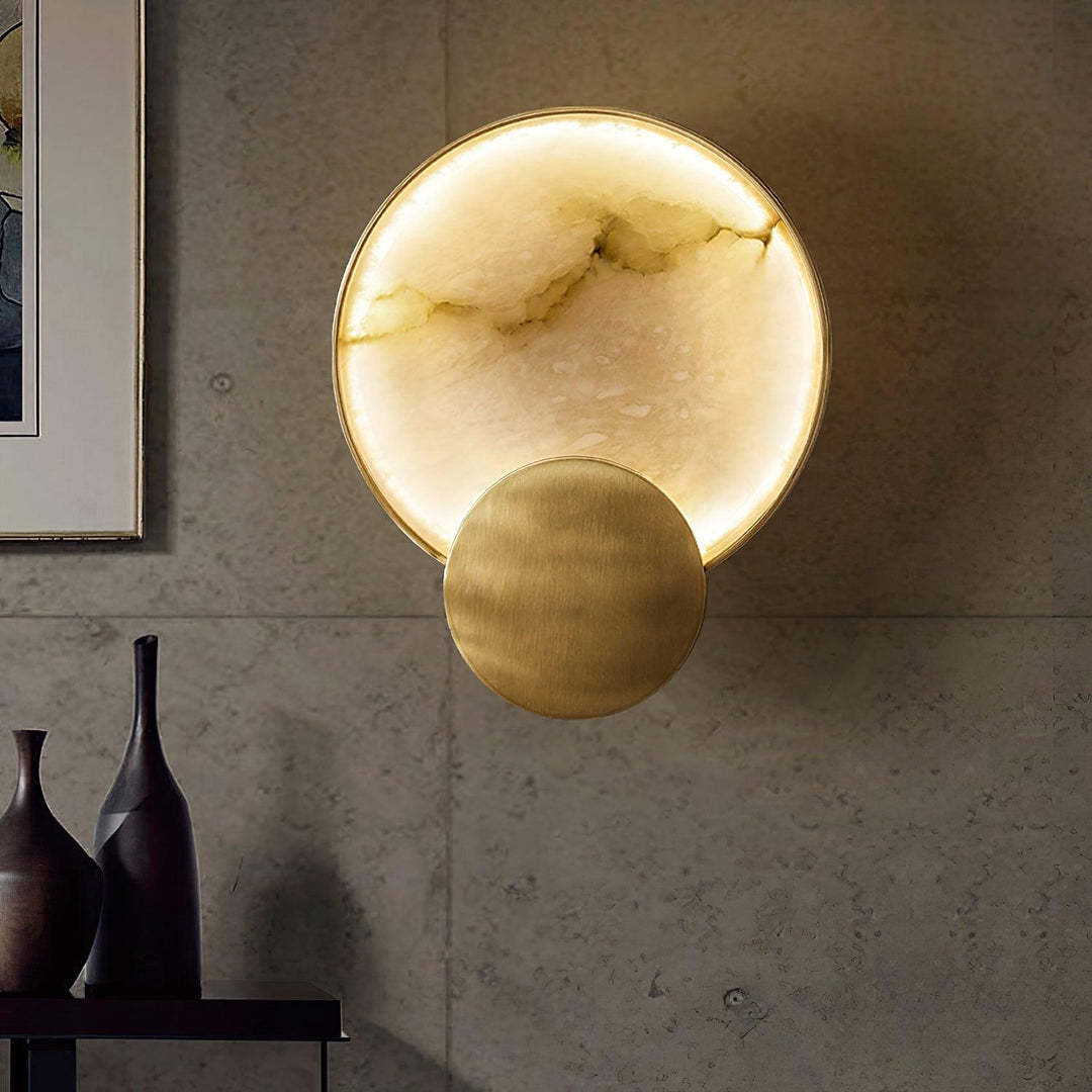 Jade Modern Terra Svet Alabaster Wall Light Living Room Bedroom