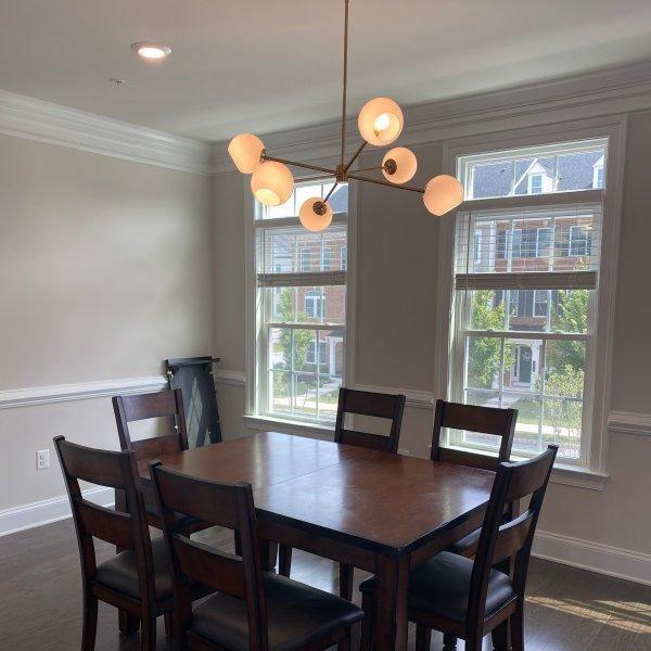 Valentina Gorgeous Metal Glass Chandelier Living Room Bedroom