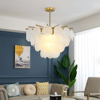 Marilyn Gorgeous Nordic Metal Glass Chandelier Bathroom Living Room