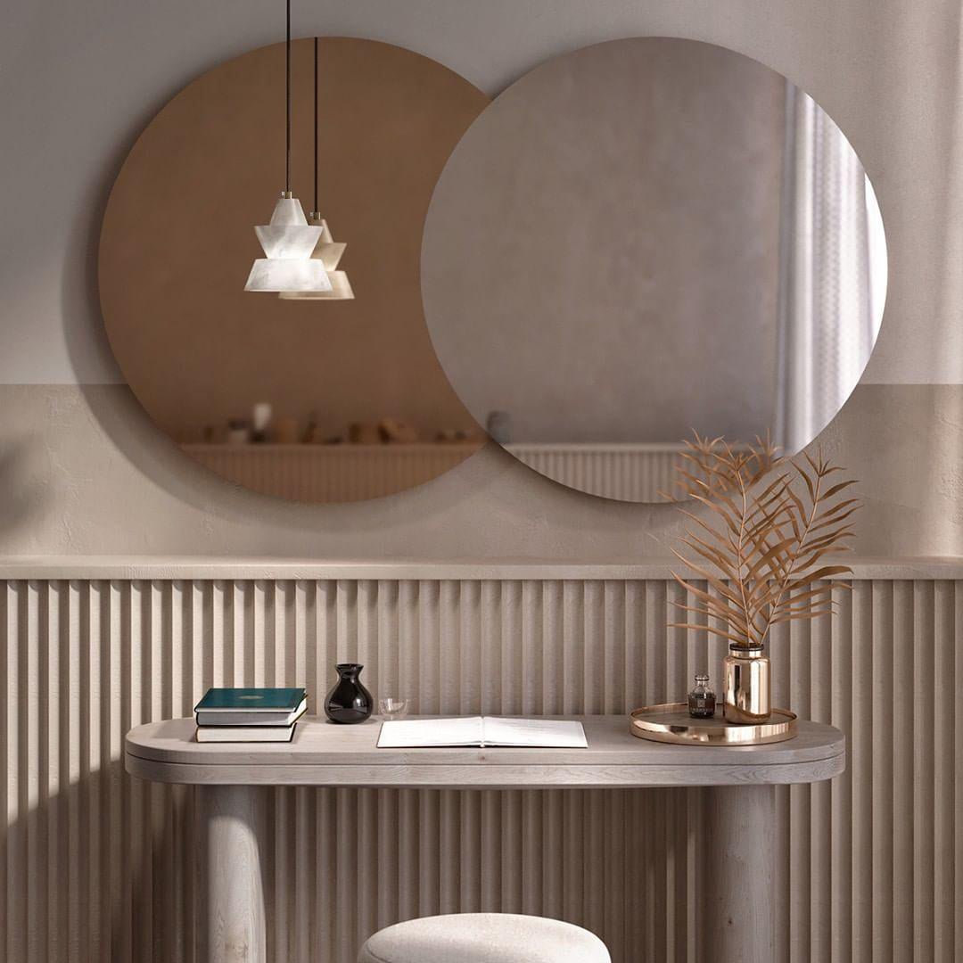 Jade Tiered Sculptural Alabaster Pendant Light Dining Room