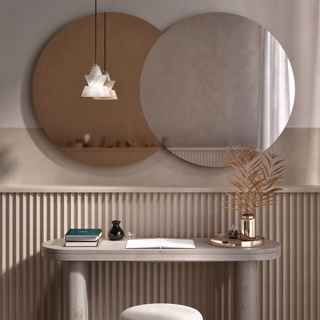 Jade Tiered Sculptural Alabaster Pendant Light Dining Room