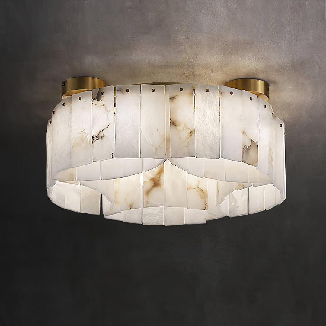 Jade Modern Luxury Alabaster Ceiling Light Living Room Dining Room