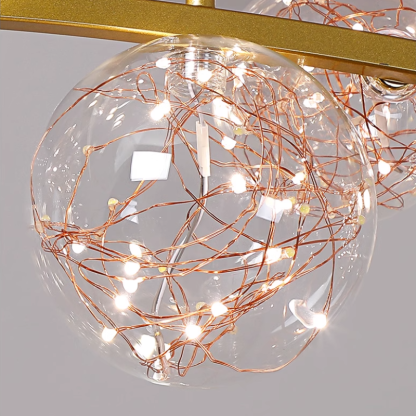 Valentina Art Deco  Luminous Sphere Cluster Glass  Pendant Light