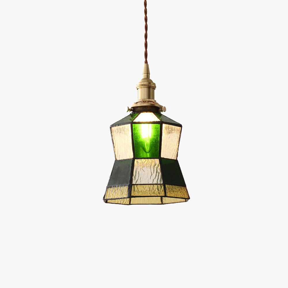 Eryn Vintage Creative Pendant Light Green Glass Living Room/Bedroom