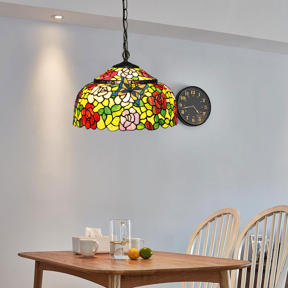 Eryn Retro LED Pendant Light Luxury Design Metal Glass Living Room