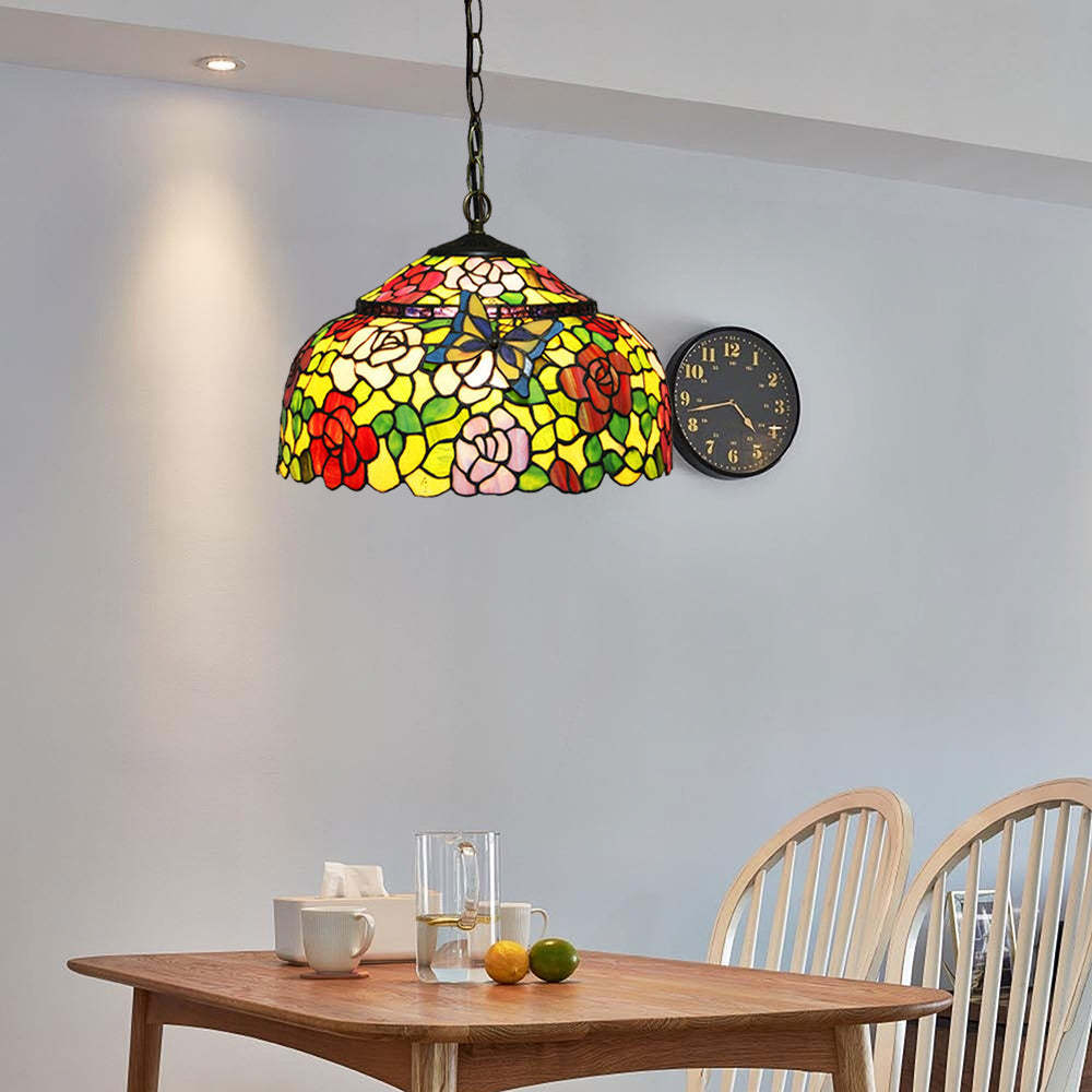 Eryn Retro LED Pendant Light Luxury Design Metal Glass Living Room