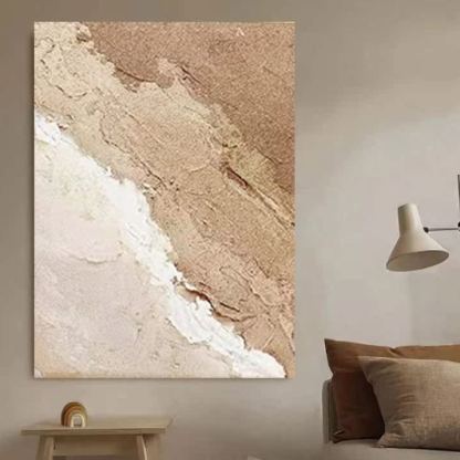 Beach & Ocean Brown  Oil Painting Canvas Wall Art Living Room