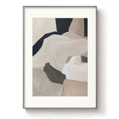 WABI-SABI Brown Oil Painting Canvas Wall Art Entrance Living Room