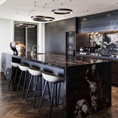 Arisha Modern Unusual Metal Acrylic Pendant Light Dining Room Living Room