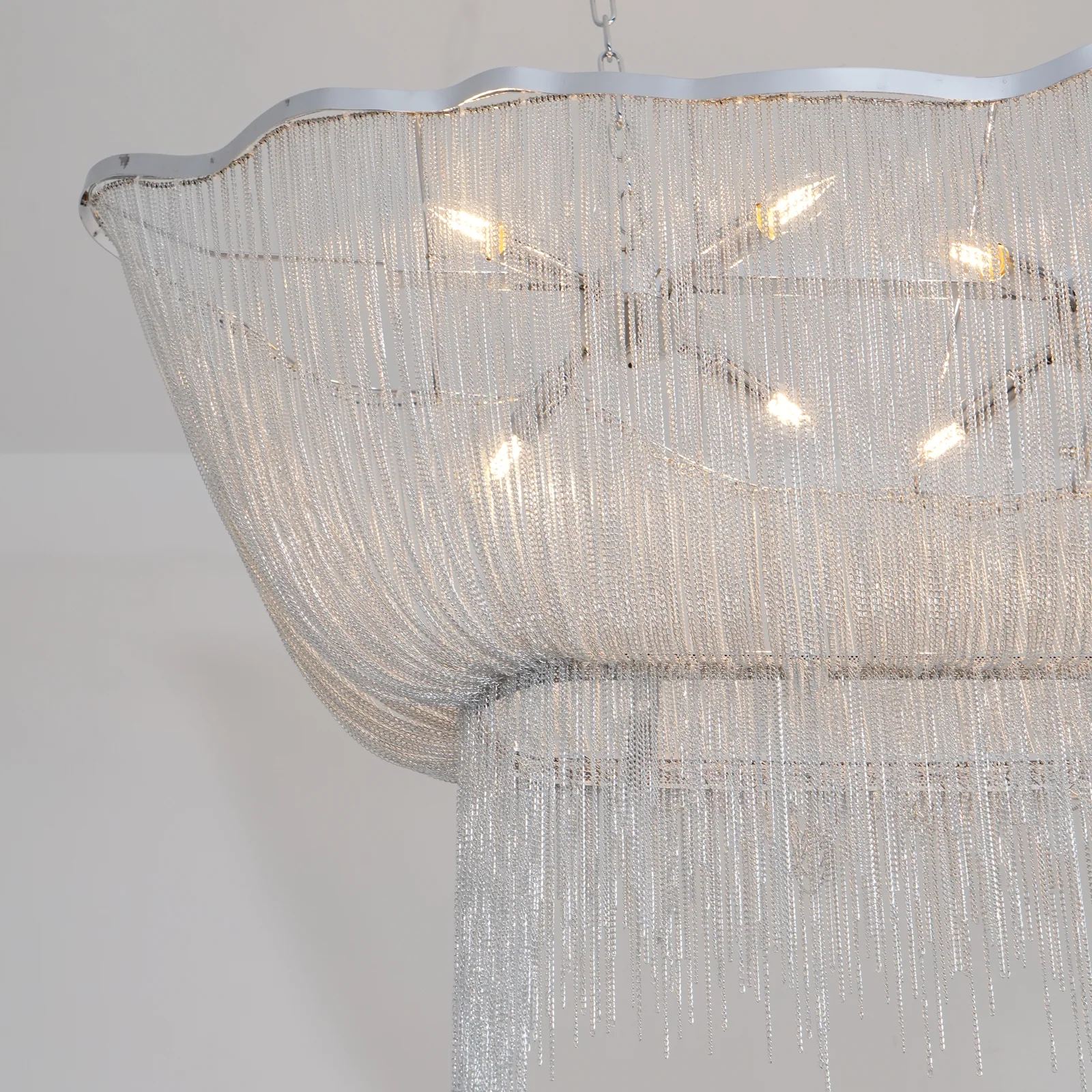 Marilyn Modern Metal Gold Silver Chandelier Bathroom Kitchen