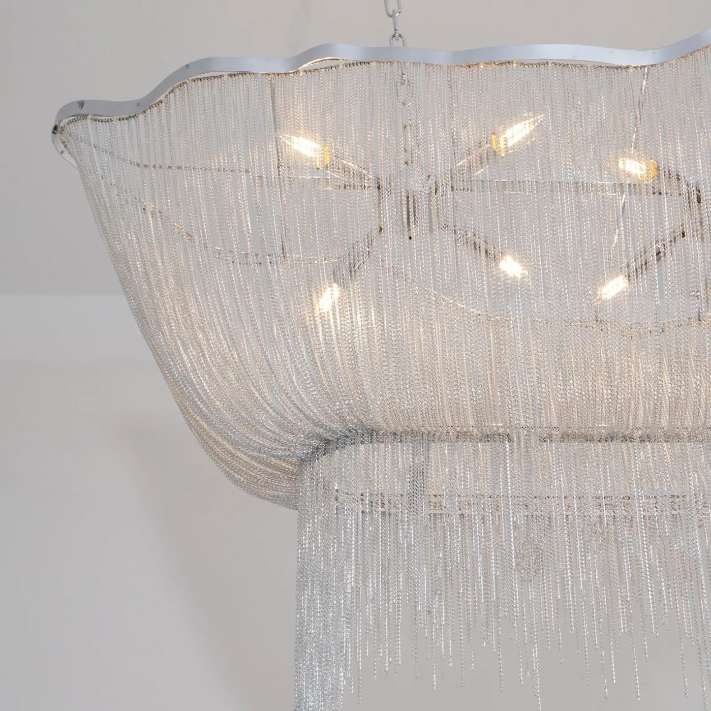 Marilyn Modern Metal Gold Silver Chandelier Bathroom Kitchen