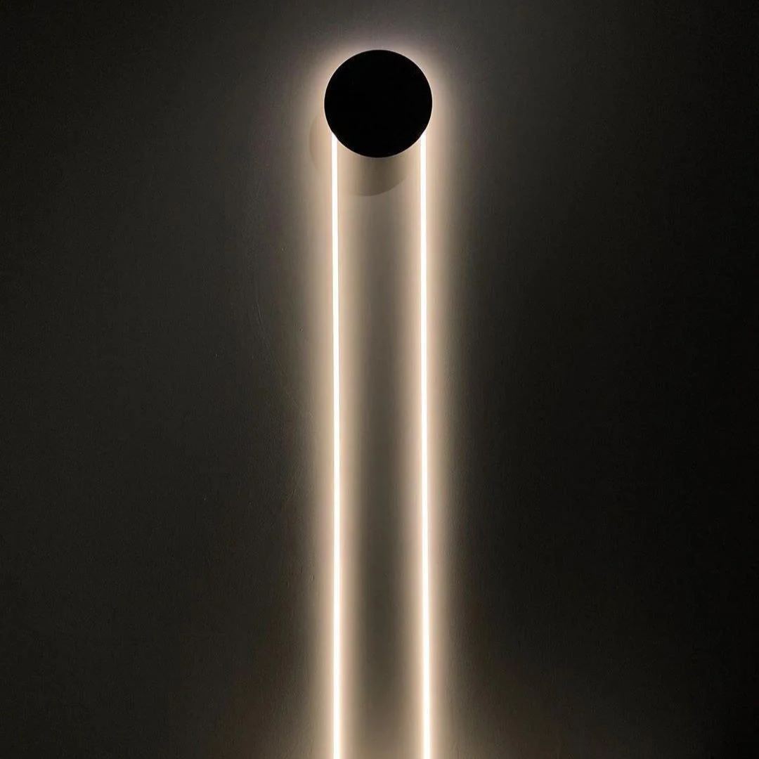 Edge Contemporary Metal Acrylic Wall Lamp Bathroom Bedroom