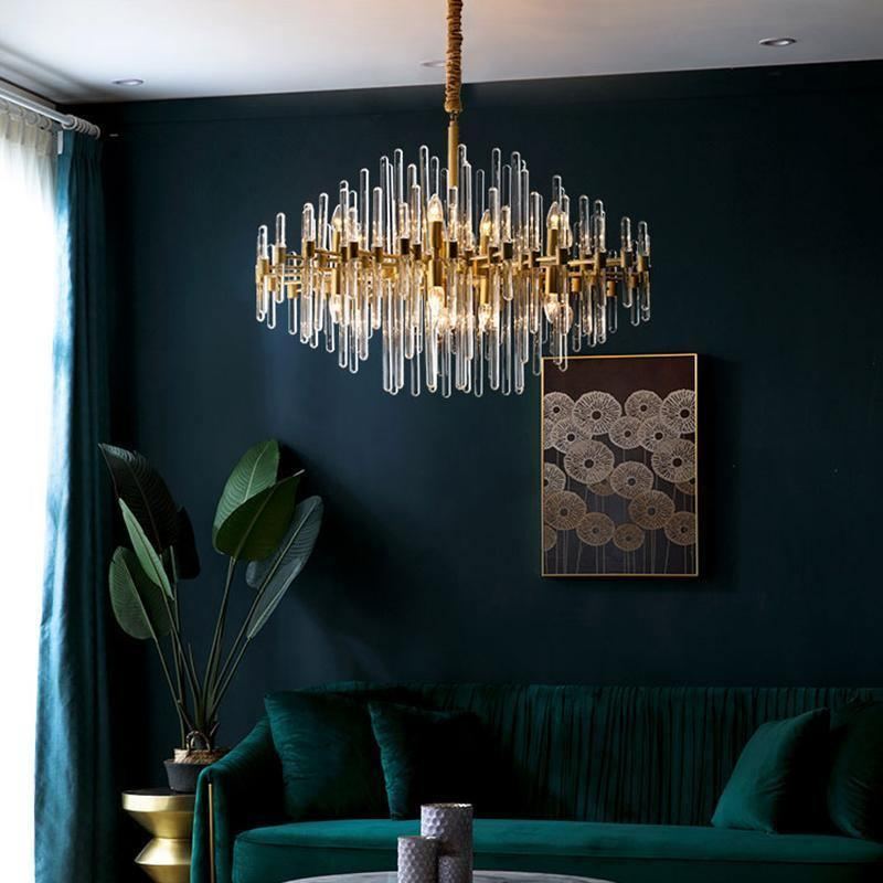 Marilyn Vintage Luxury Antique Brass Chandelier Living Room