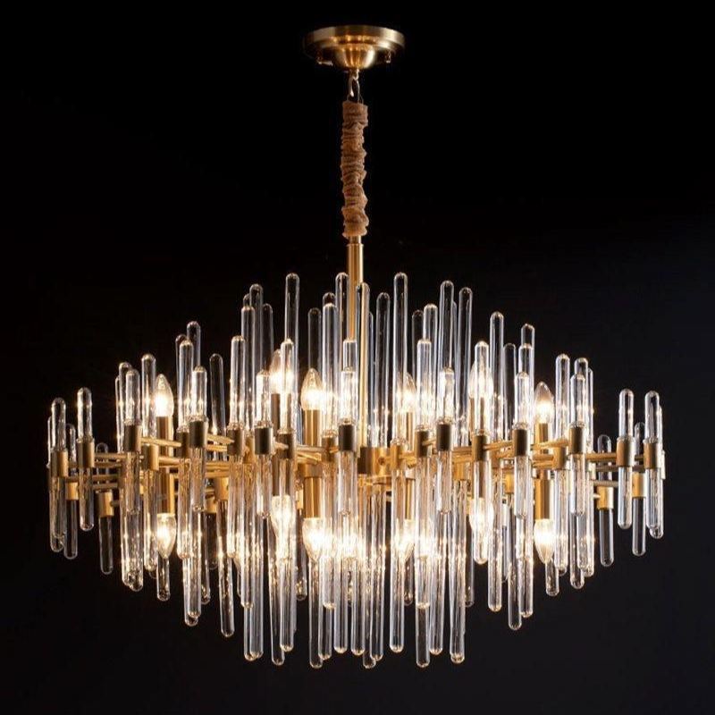 Marilyn Vintage Luxury Antique Brass Chandelier Living Room
