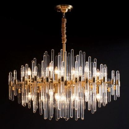 Marilyn Vintage Luxury Antique Brass Chandelier Living Room