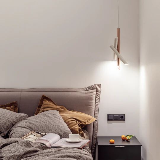 Valentina Modern Tubes Metal Pendant Light Living Room Bedroom