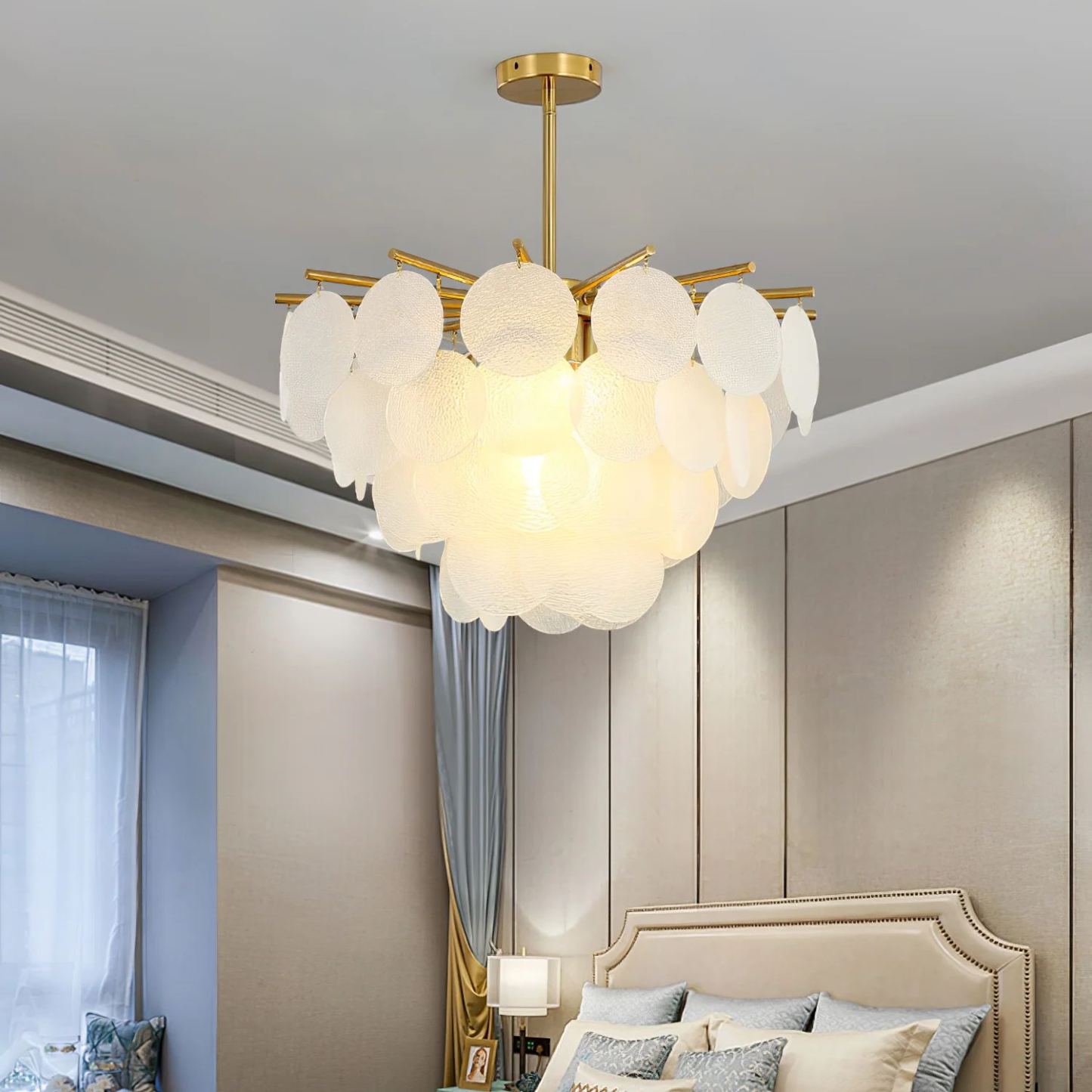 Marilyn Gorgeous Nordic Metal Glass Chandelier Bathroom Living Room