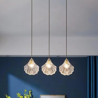 Hailie Antique Unusual Brass Glass Metal Pendant Light Dining Room Bedroom