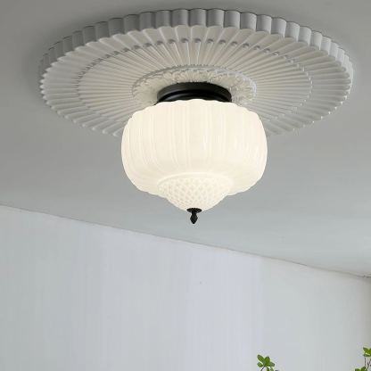 Quinn Vintage Metal Glass Ceiling Light Living Room Bedroom