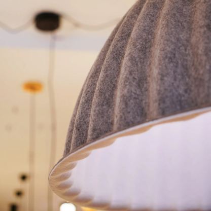 Hailie Modern Bell Metal Felt Pendant Light Living Room Dining Room