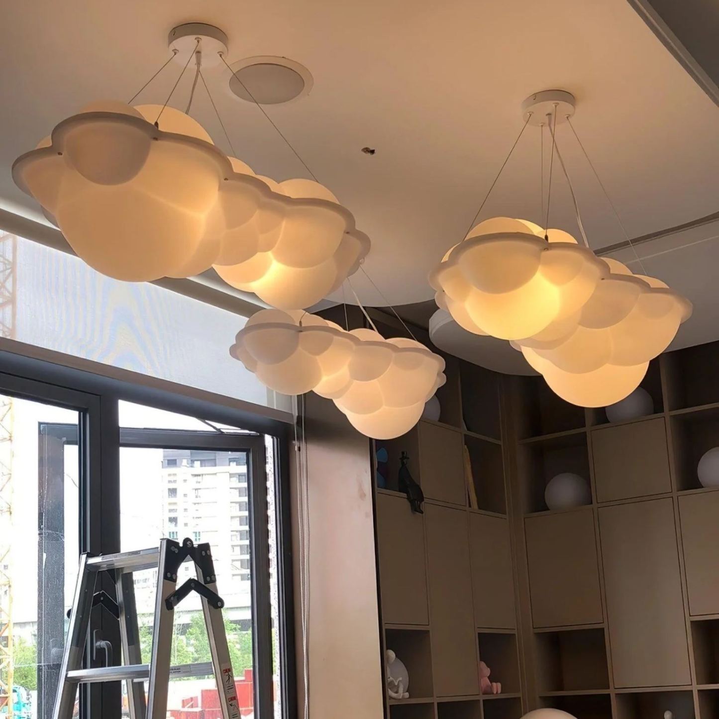 Marilyn Modern Comfort Metal PE Pendant Light Living Room Bedroom