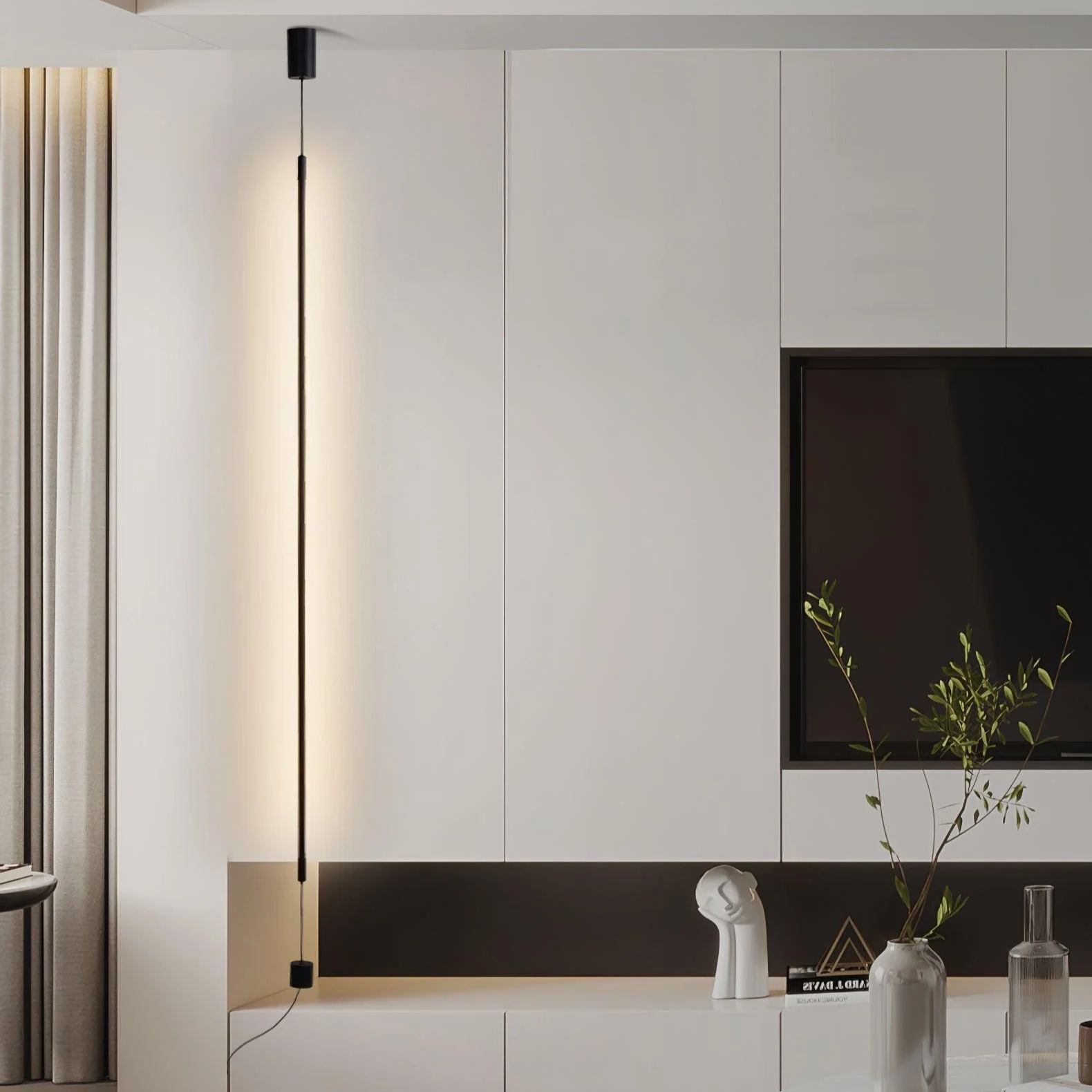 Edge Slim line Metal PMMA Floor Lamp Living Room Bedroom