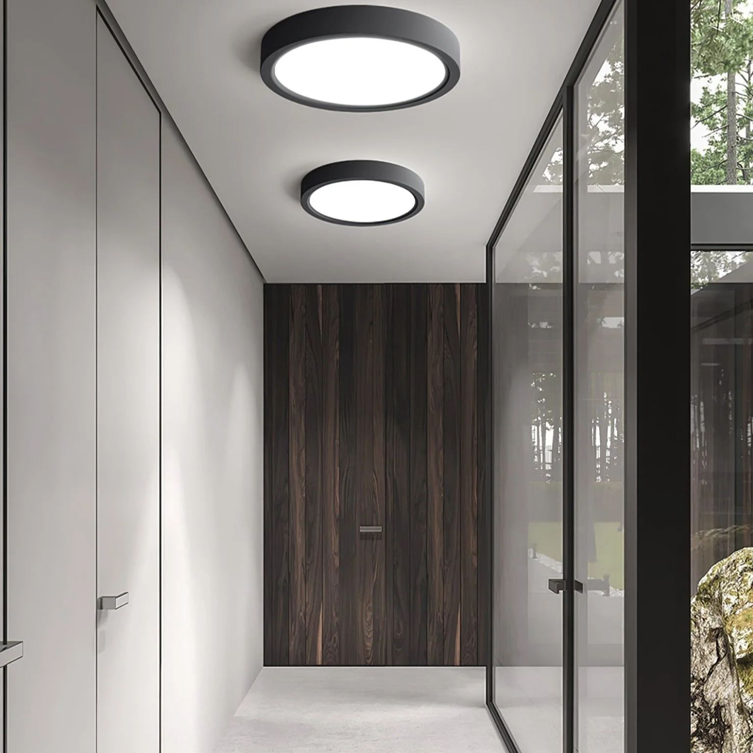 Quinn Thinnest Round Acrylic Ceiling Light Hallway Bedroom