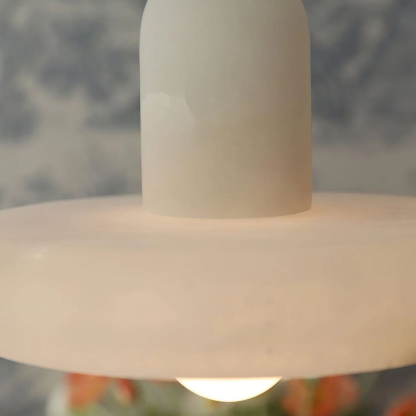 Hailie Modern Urban Alabaster Pendant Light Dining Room Bedroom