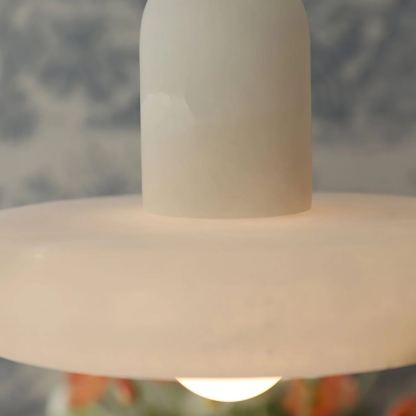Hailie Modern Urban Alabaster Pendant Light Dining Room Bedroom