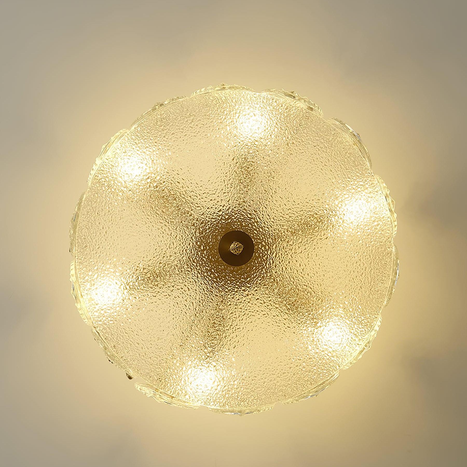 Alessio Vintage Luxury Glass Round Chandelier Living Dining Room