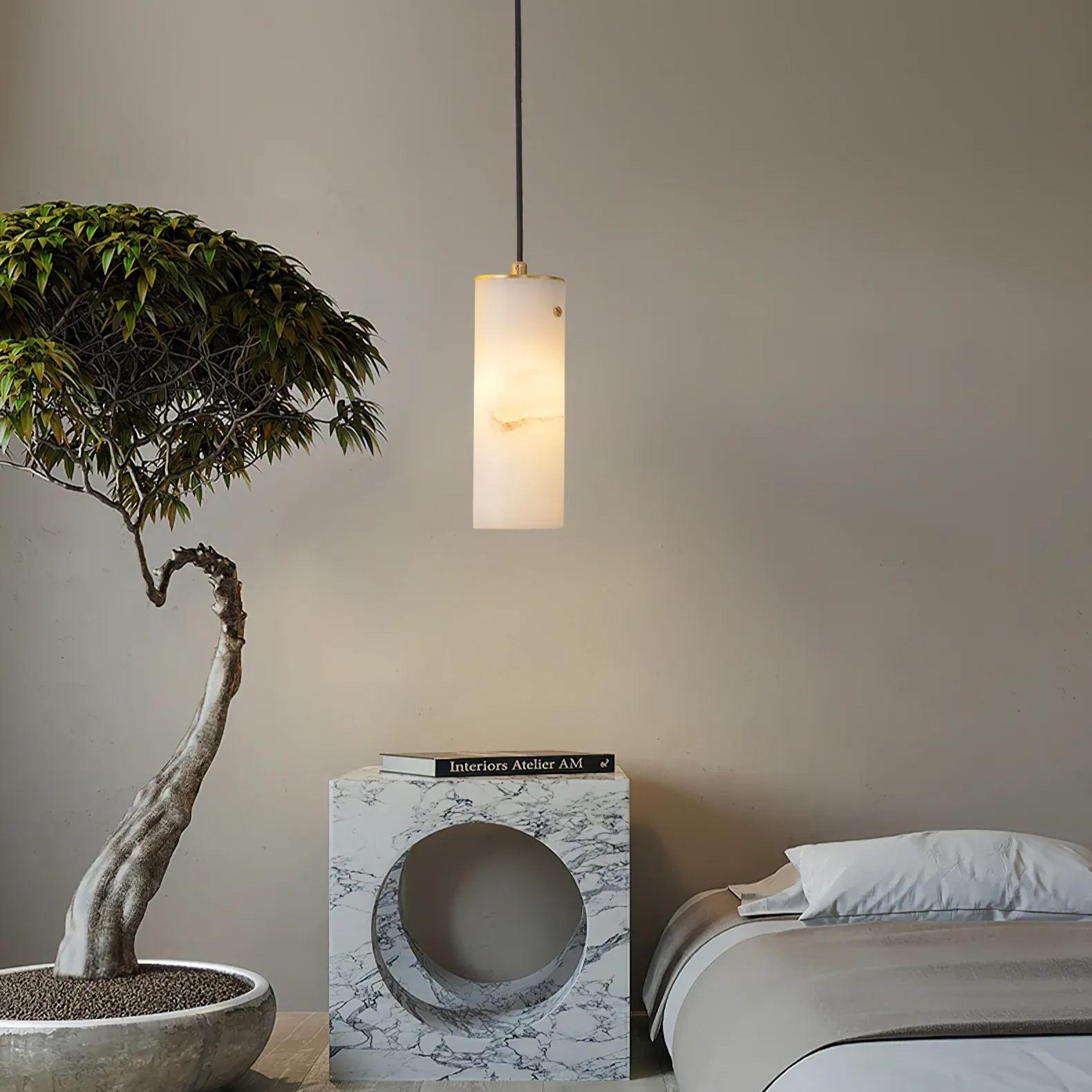 Ozawa Modern Vertical Pendant Light Metal Indoor