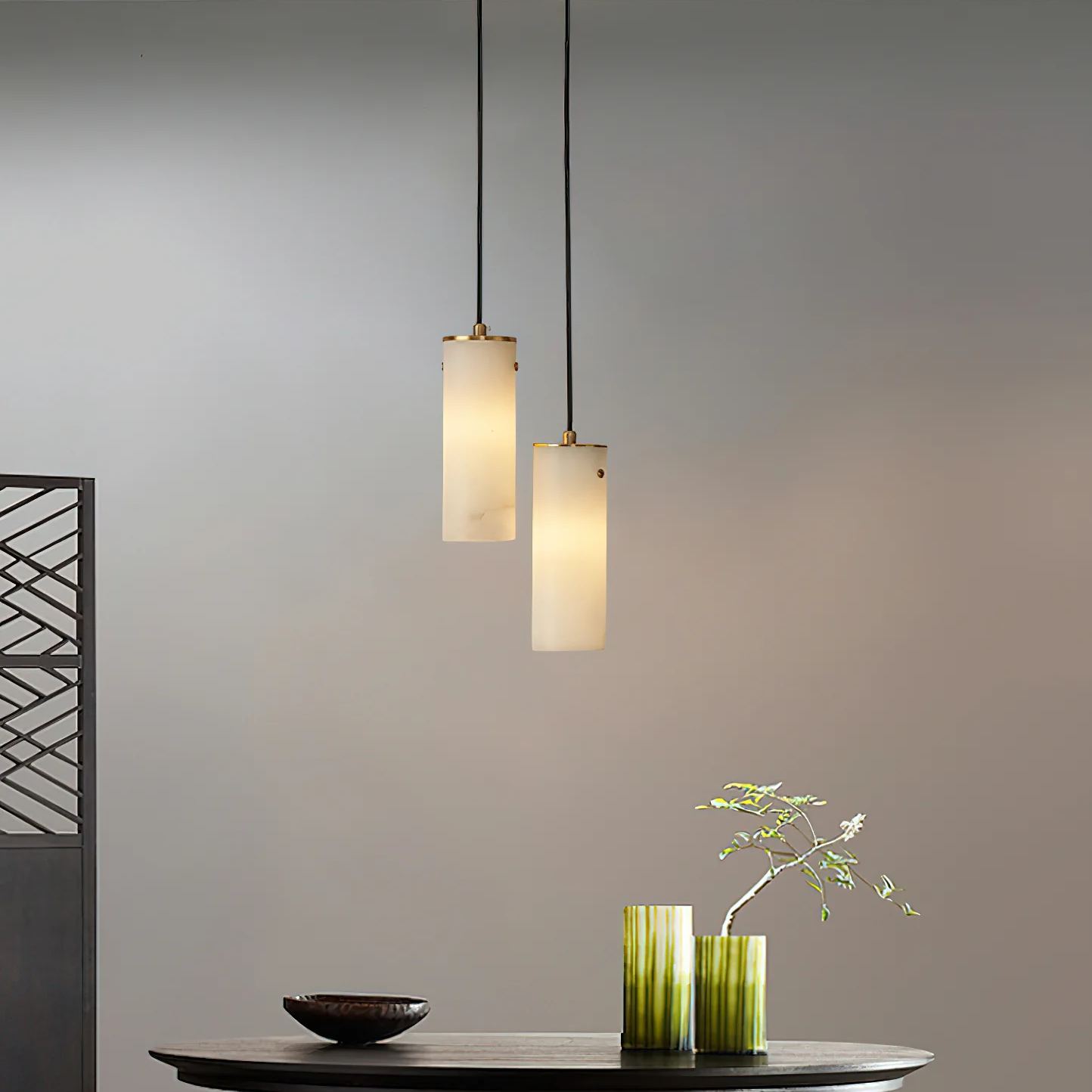 Ozawa Modern Vertical Pendant Light Metal Indoor