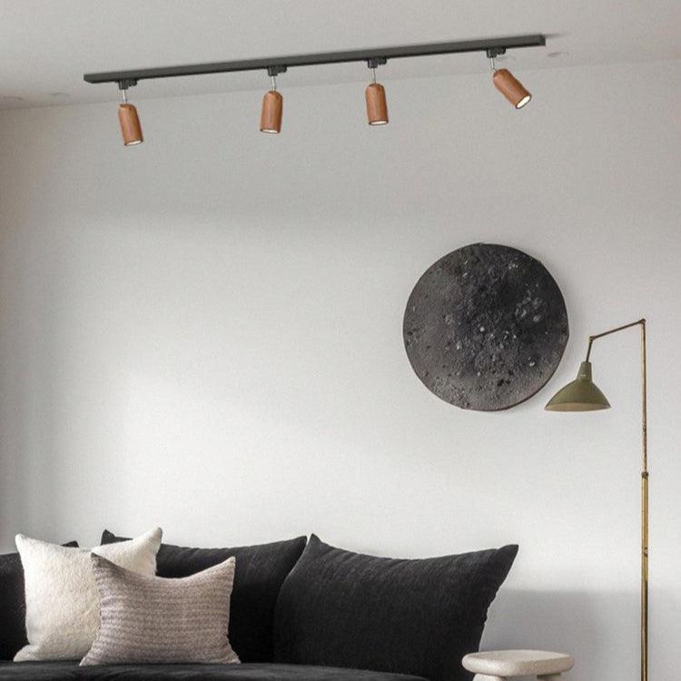 Ozawa Modern Wood Track Ceiling Light Living Room Bedroom Hallway