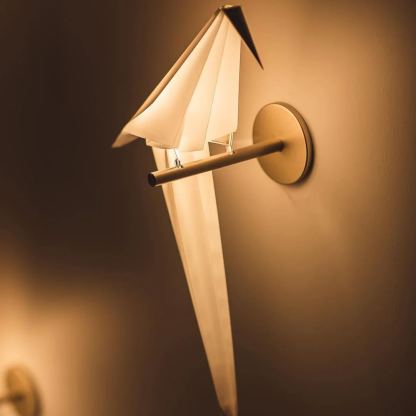 Orr Modern Unusual Bird PC Metal Wall Light Bedroom Study Living Room