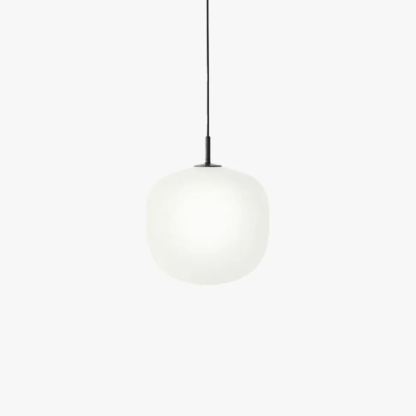 Hailie Modern Round Metal Glass Pendant Light Bedroom Dining Room